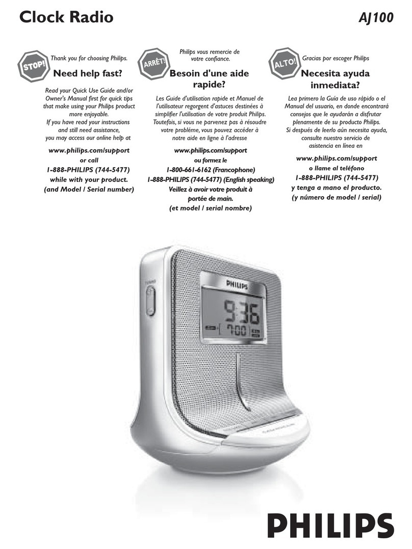 Philips AJ100/37B owner's manual