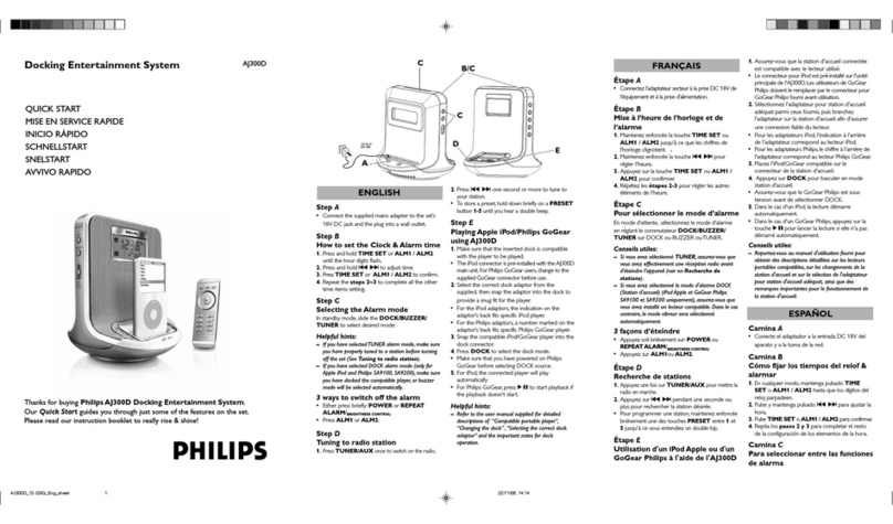 Philips AJ300D User manual