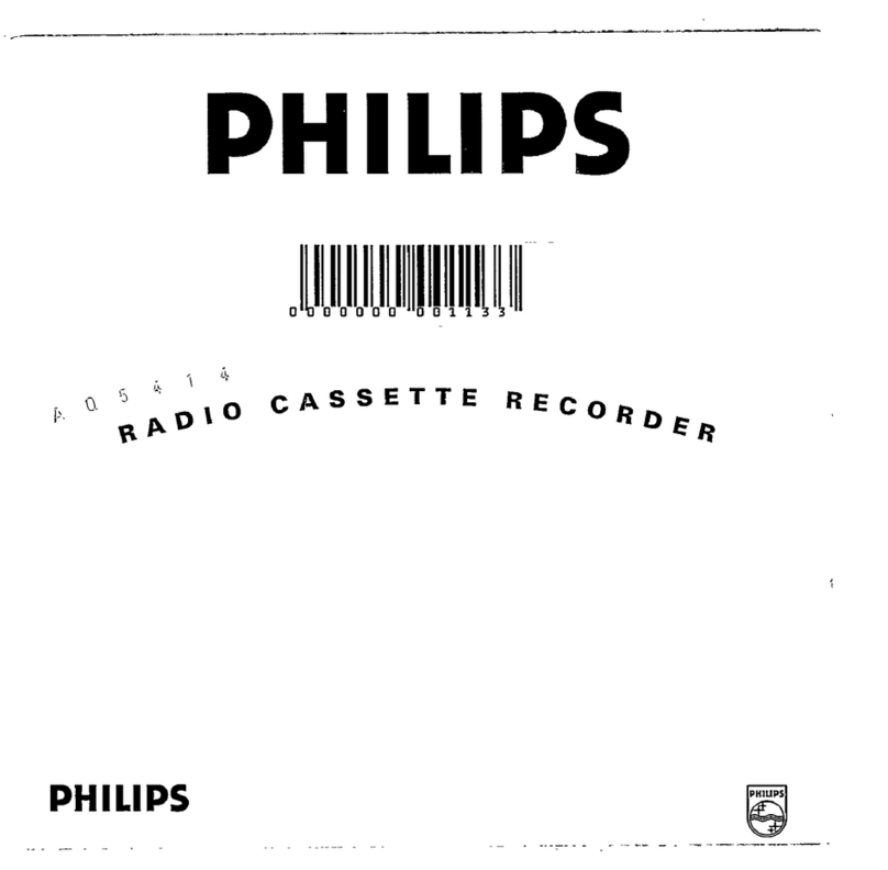 Philips AQ5414 User manual