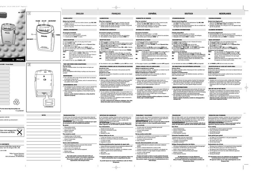 Philips AE6565/20Z user manual