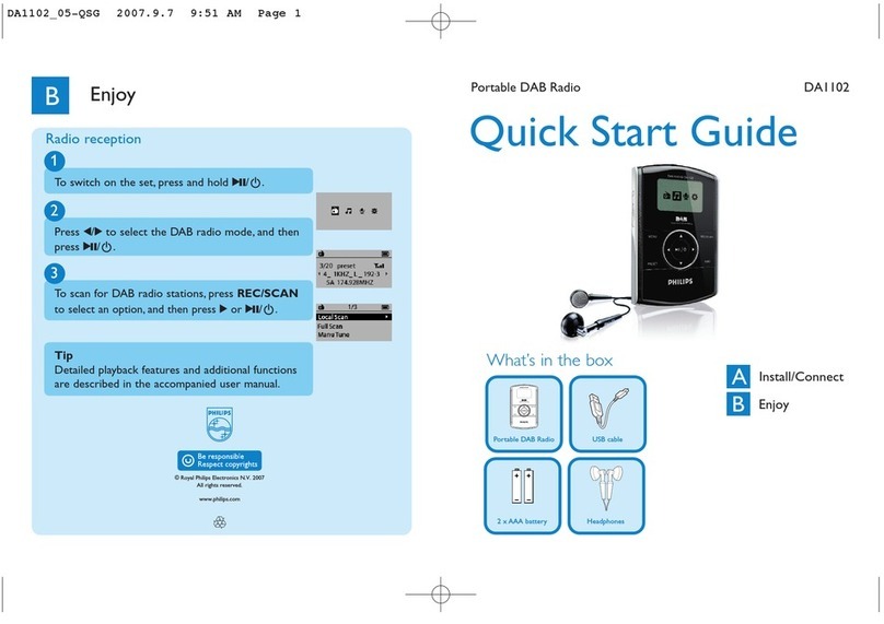 Philips DA1102/05 quick start guide