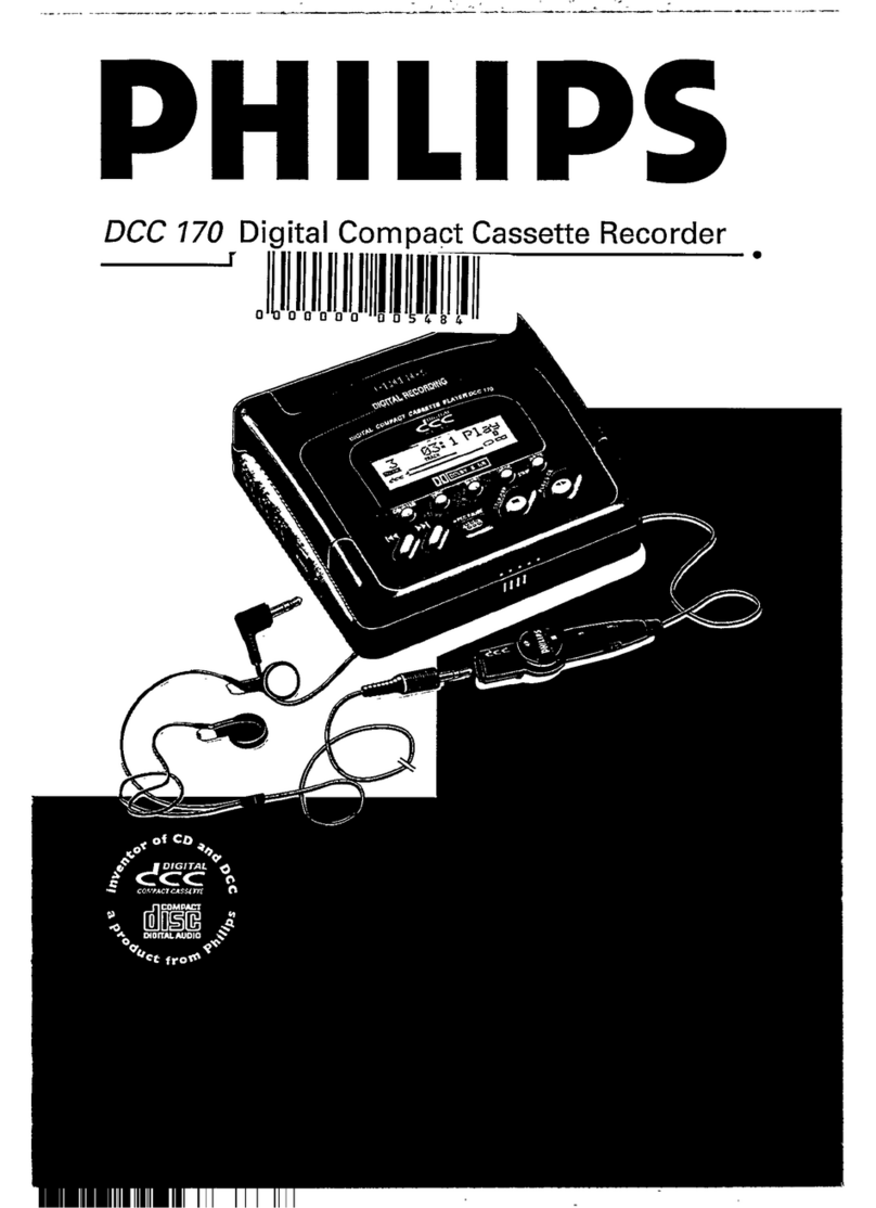 Philips DCC170/05 User manual