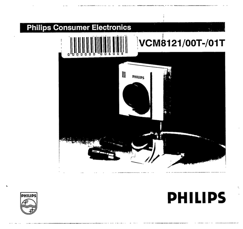 Philips VCM8121/01T User manual
