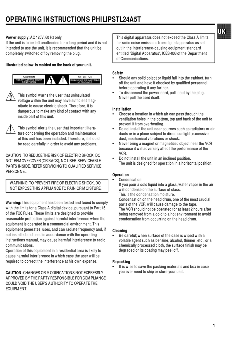 Philips TL24R/00T User manual Philips TL24R/00T User manual