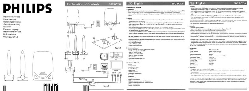 Philips SBCBC730/00 User manual