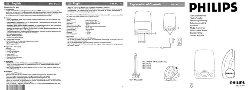 Philips SBCBC735/00 Instructions for use
