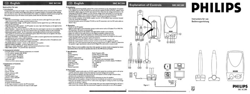 Philips SBCBC280/00 User manual