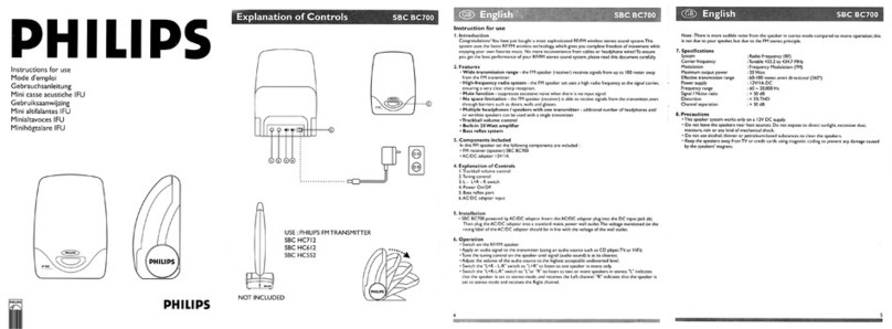 Philips SBCBC700/00 Instructions for use