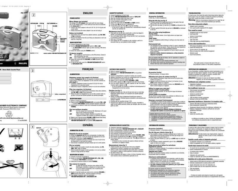 Philips AQ659117 user manual