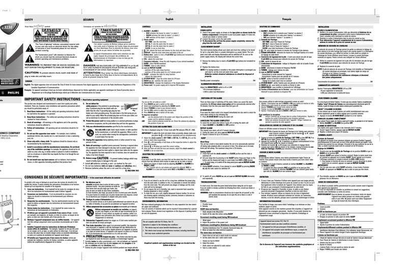 Philips AJ3230 User manual