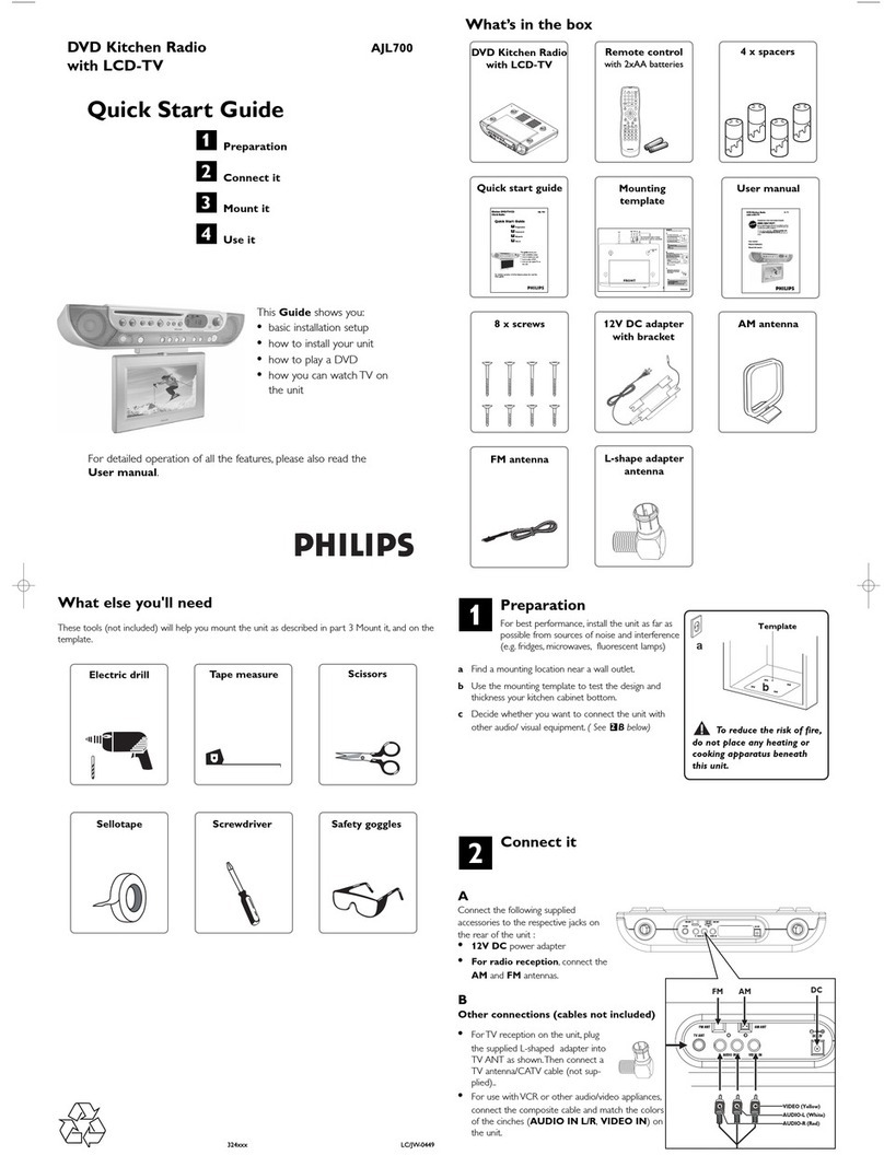 Philips AJL700/37B User manual