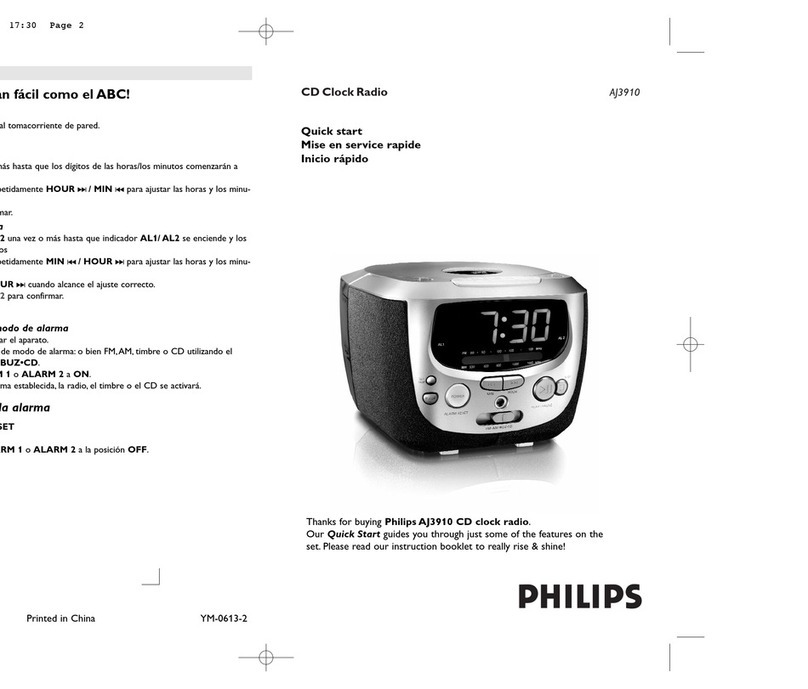Philips AJ3910/37B quick start