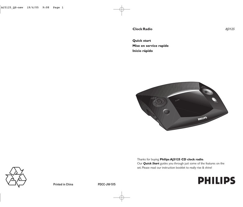 Philips AJ3125 quick start