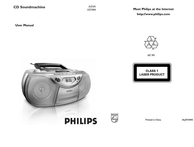 Philips AZ101 User manual