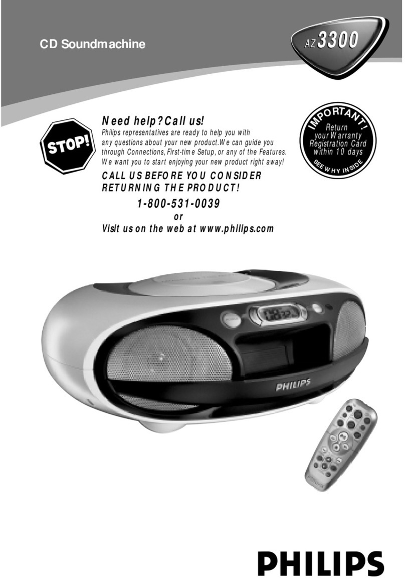 Philips AZ3300/37 User manual Philips AZ3300/37 User manual