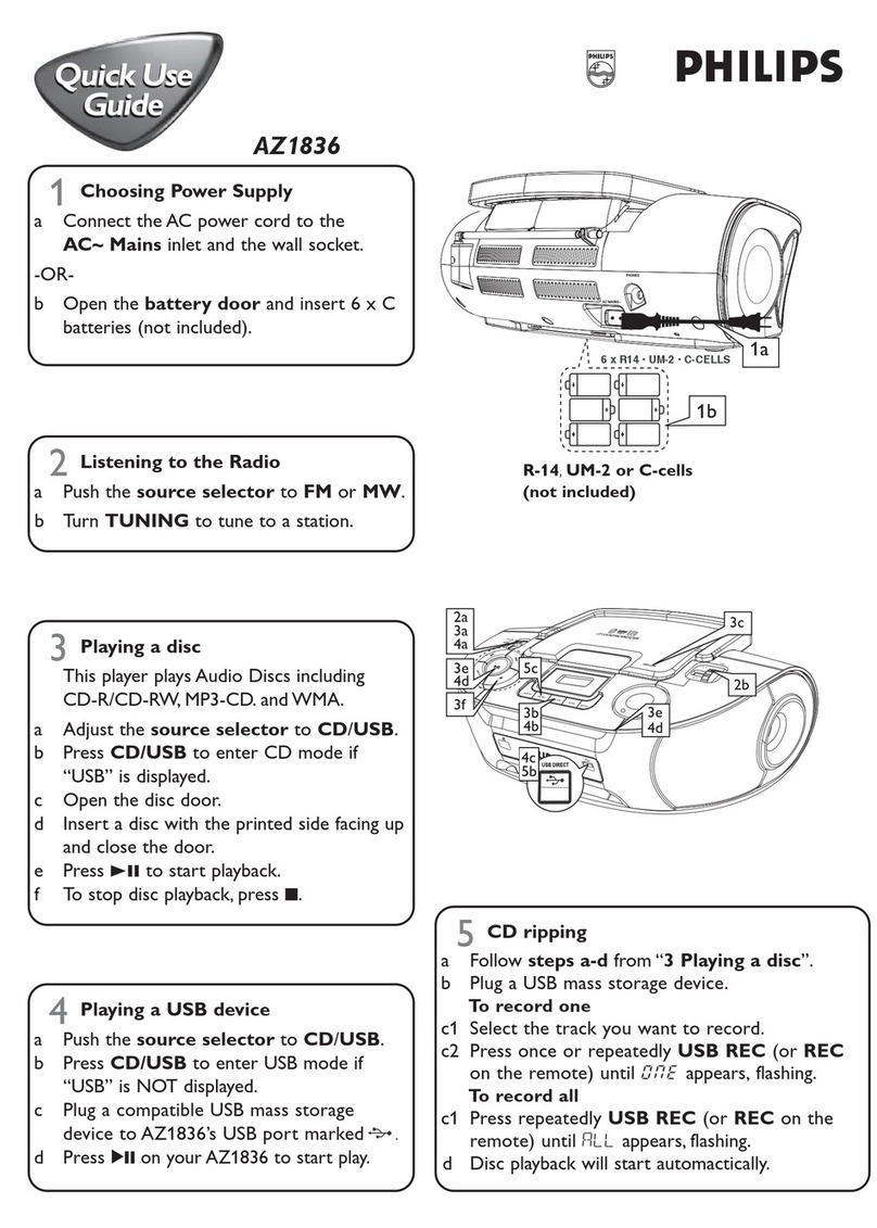 Philips AZ1836/58 Operating manual