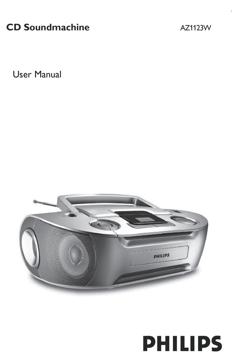 Philips AZ1123W/05 User manual