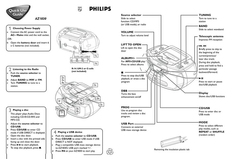 Philips AZ1830/12 Operating manual
