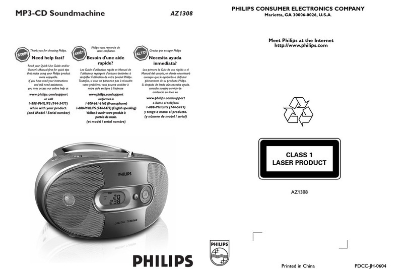 Philips AZ1308-37B User manual