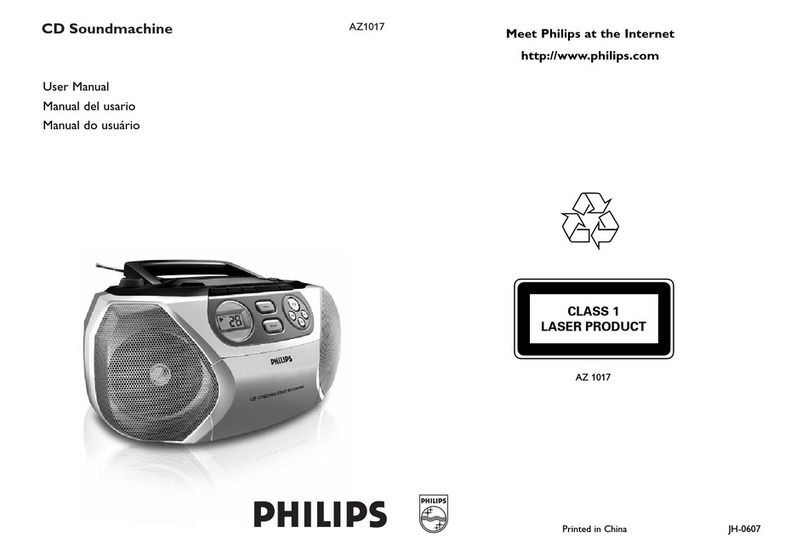 Philips AZ1017 User manual