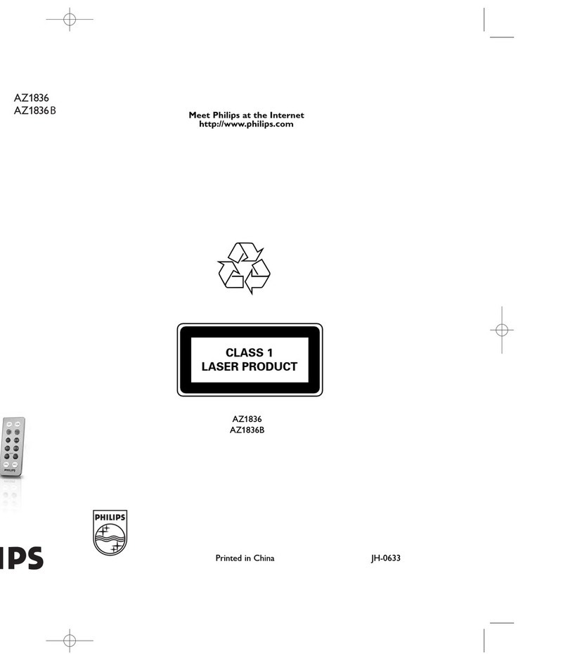Philips AZ1836 user manual