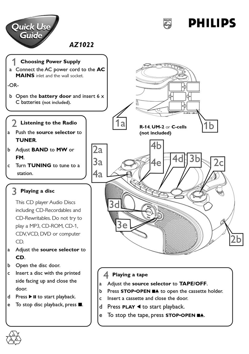 Philips AZ1022/93 Operating manual