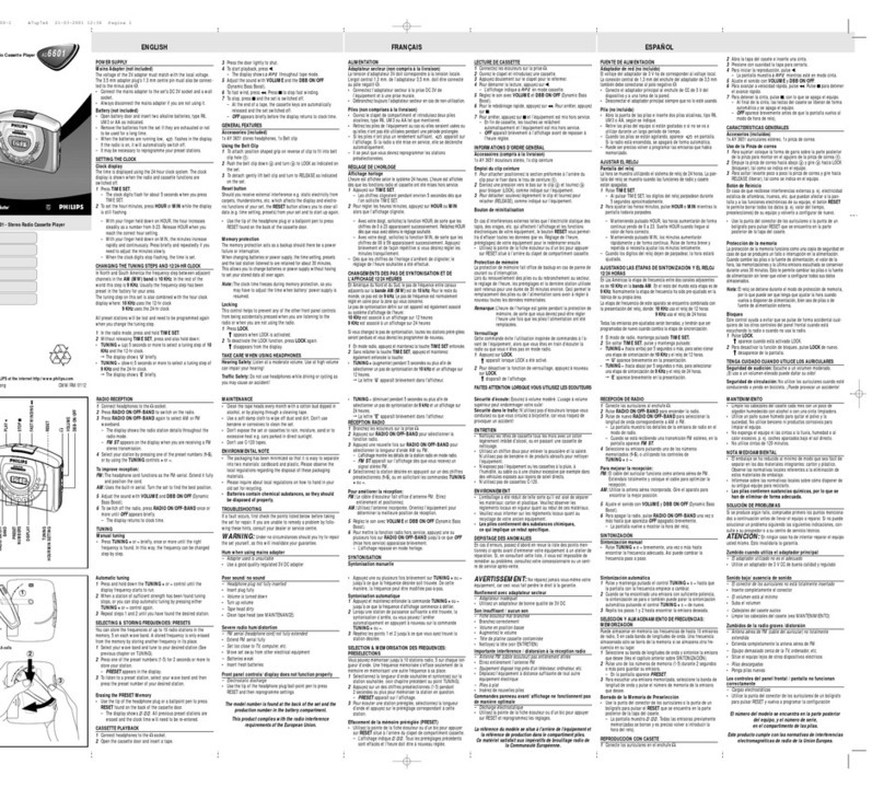 Philips AQ6601/00 User manual