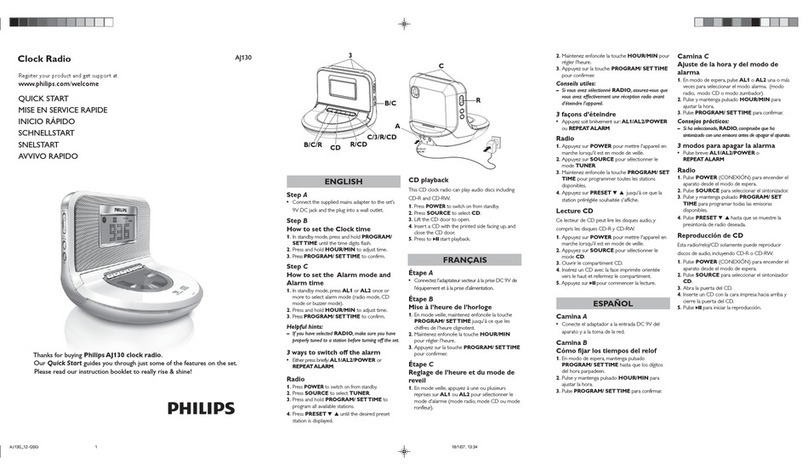 Philips AJ130/12 quick start