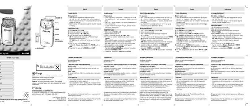 Philips AE6370/00Z user manual