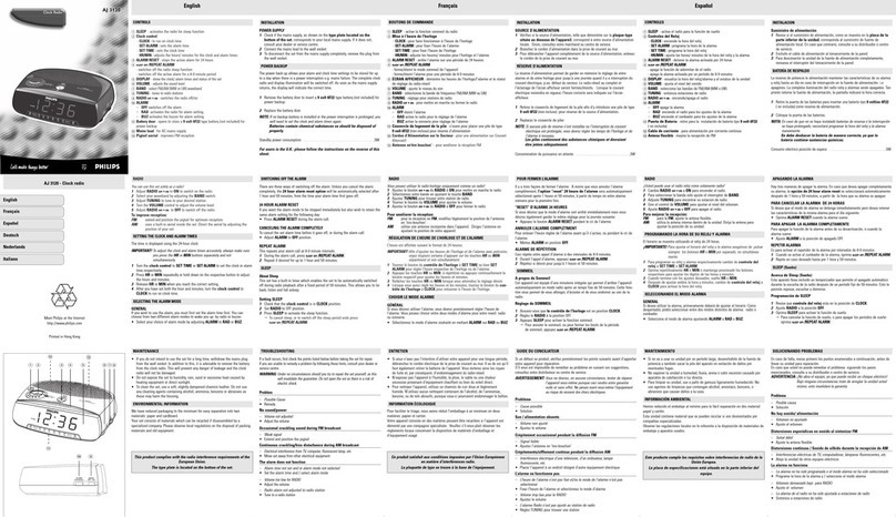Philips AJ3120/05 User manual