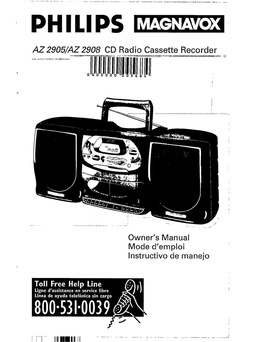 Philips/Magnavox AZ2905/17 User manual