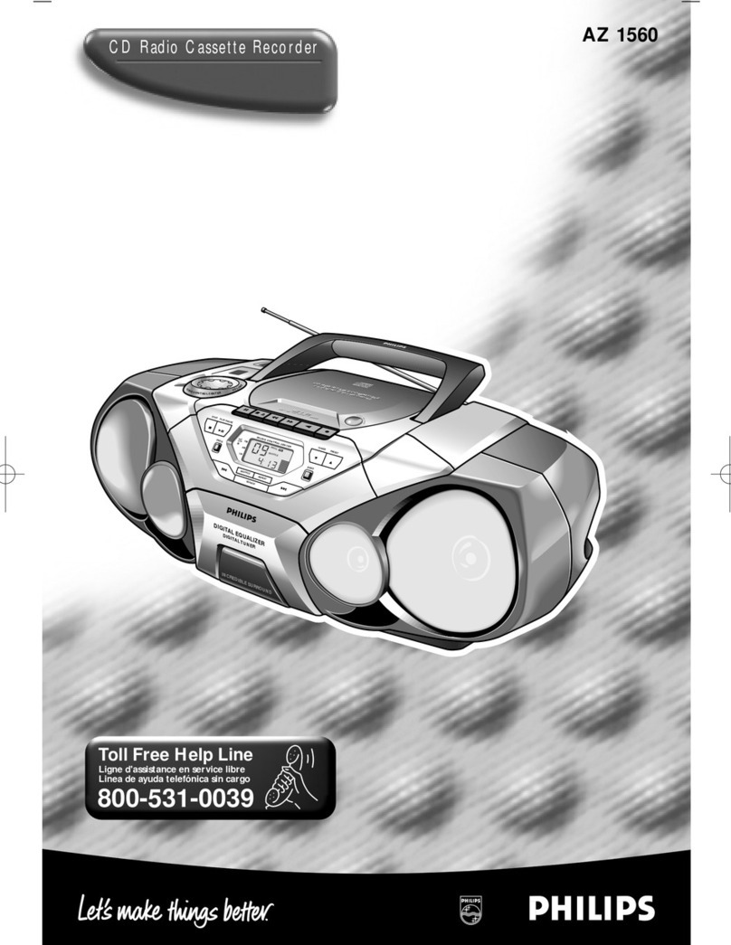 Philips AZ1560/17 user manual