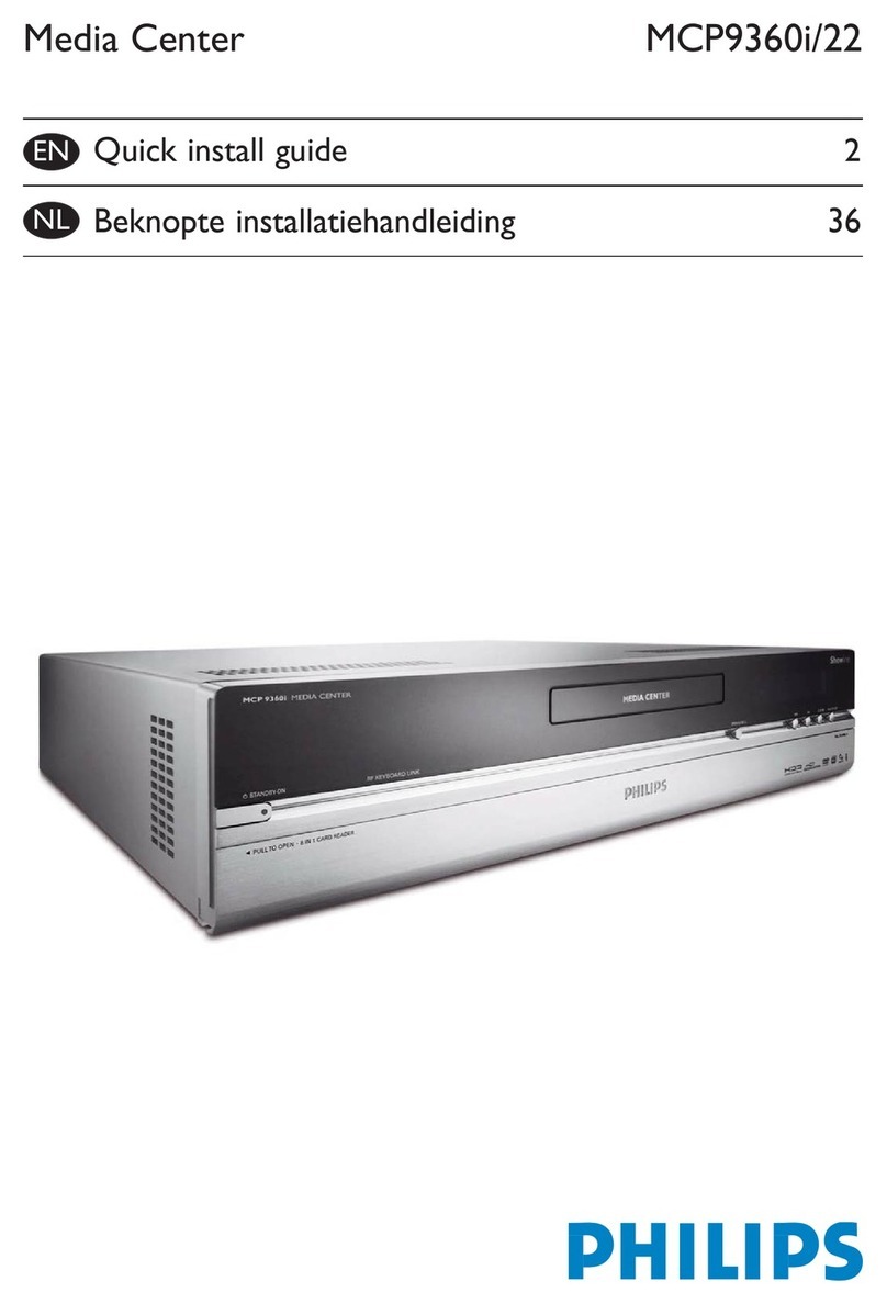 Philips MCP9360I/31 Quick install guide