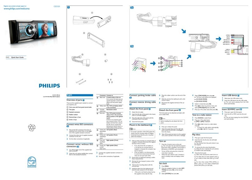 Philips CED320X/78 quick start guide