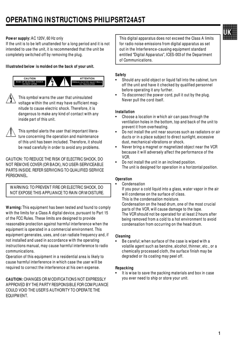 Philips RT24A/00T User manual Philips RT24A/00T User manual
