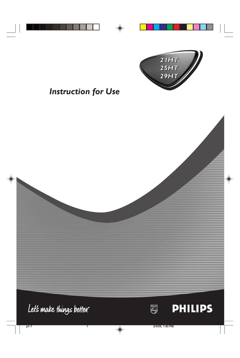 Philips 29HT3312/93R User manual
