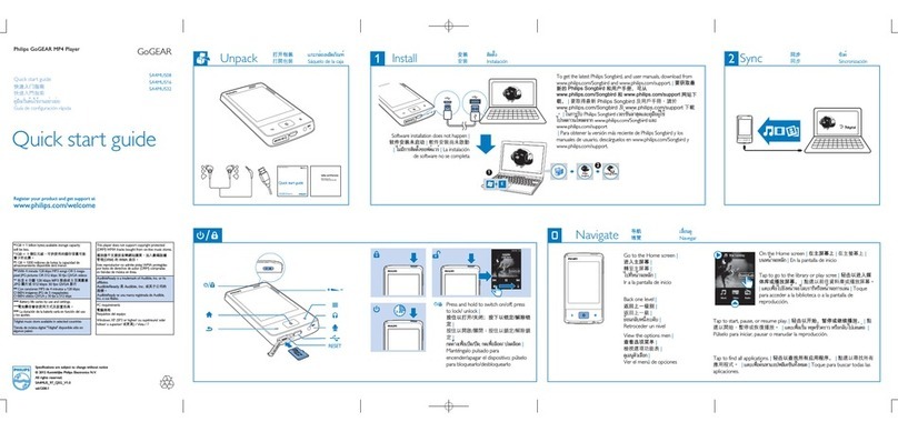Philips SA4MUS08KF/97 User manual