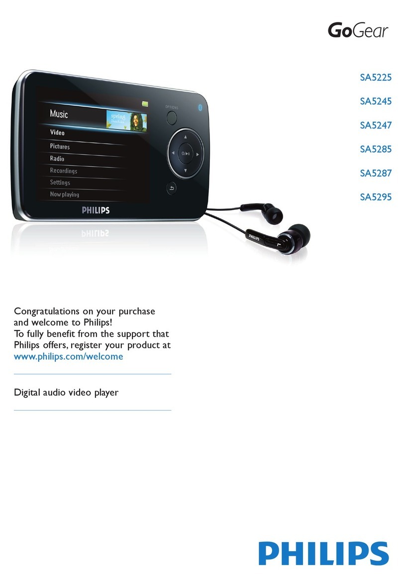 Philips SA5295/02 User manual