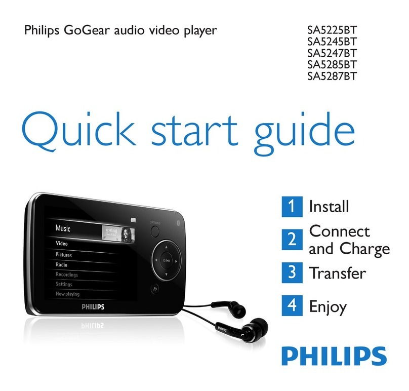 Philips GoGear SA5285BT/02 User manual