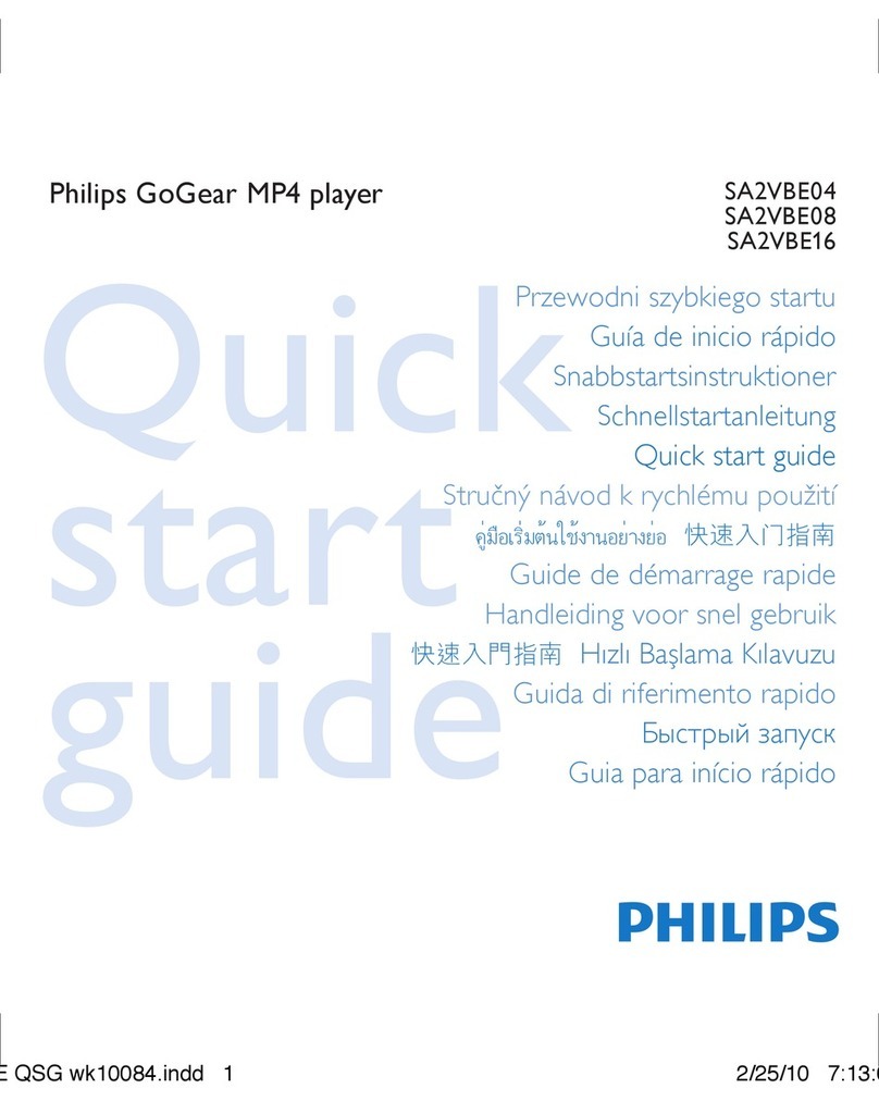 Philips SA2VBE08RA/02 User manual