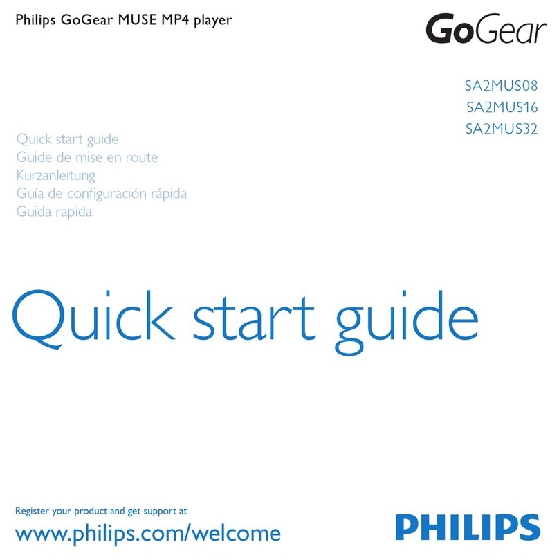 Philips SA2MUS08S/02 User manual