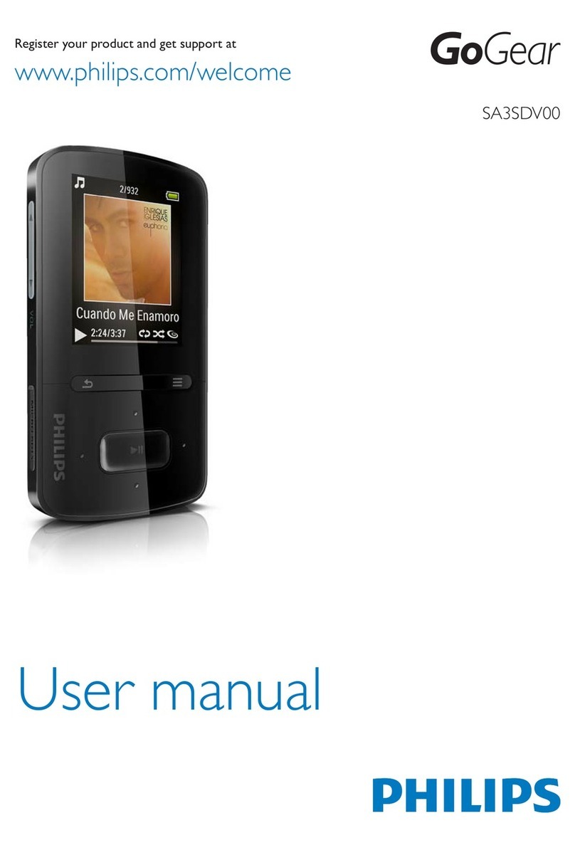 Philips SA3SDV00DN/02 User manual
