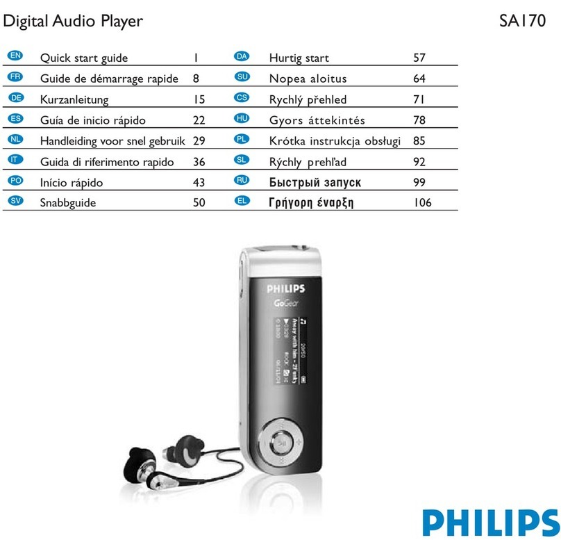 Philips SA179/00 User manual