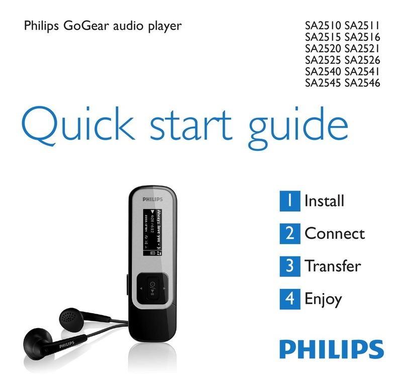 Philips SA2540/02 User manual Philips SA2540/02 User manual