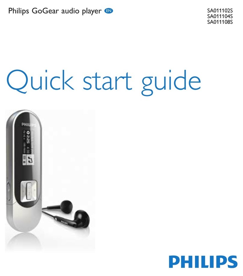 Philips SA011108S/02 User manual