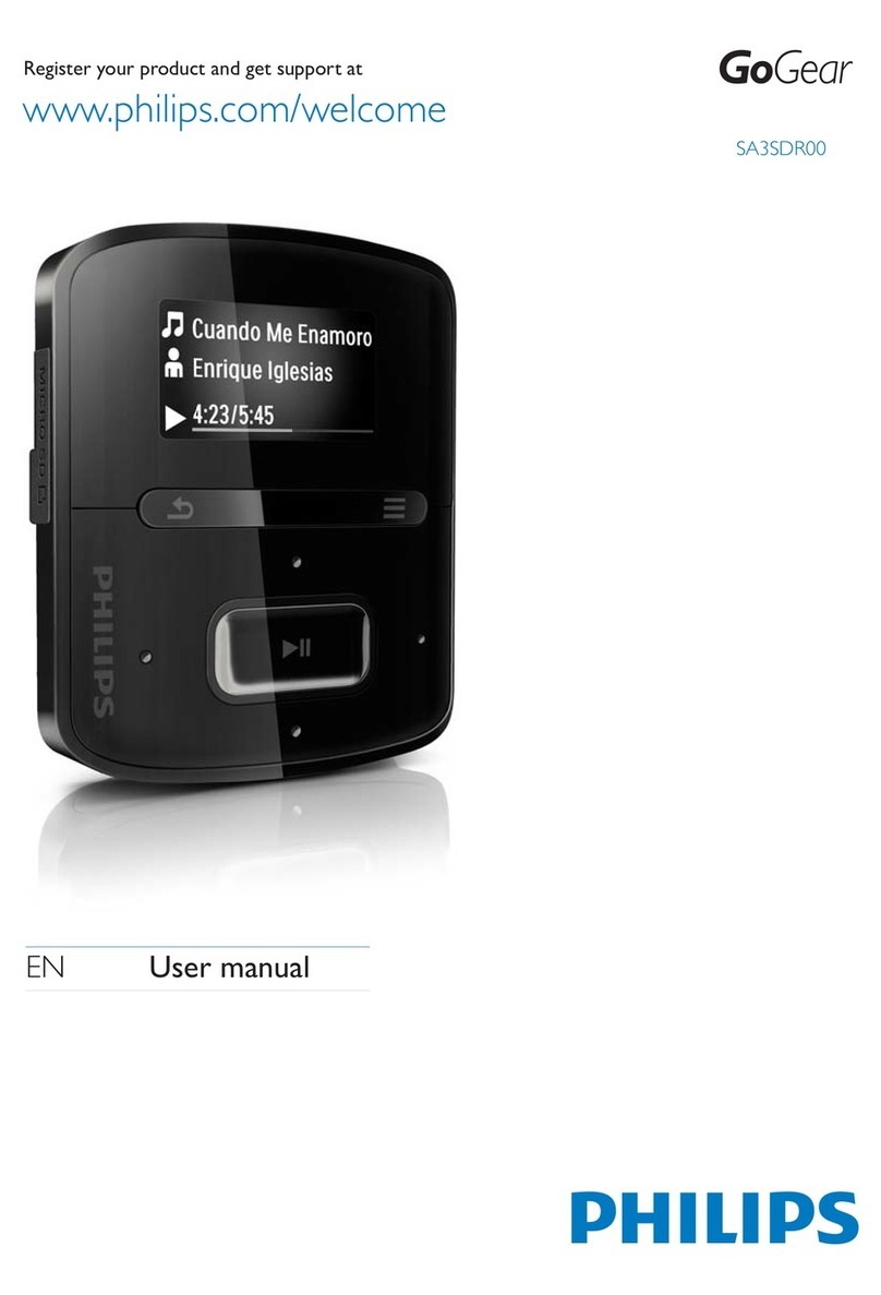 Philips SA3SDR00DN/02 User manual