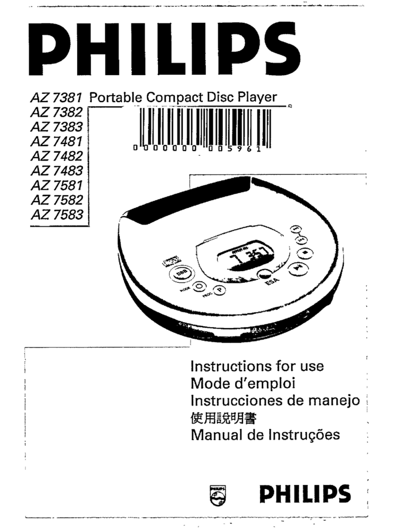 Philips AZ 7383 User manual