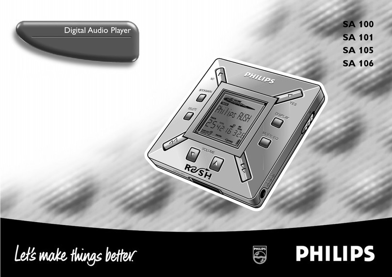 Philips SA101/01 User manual