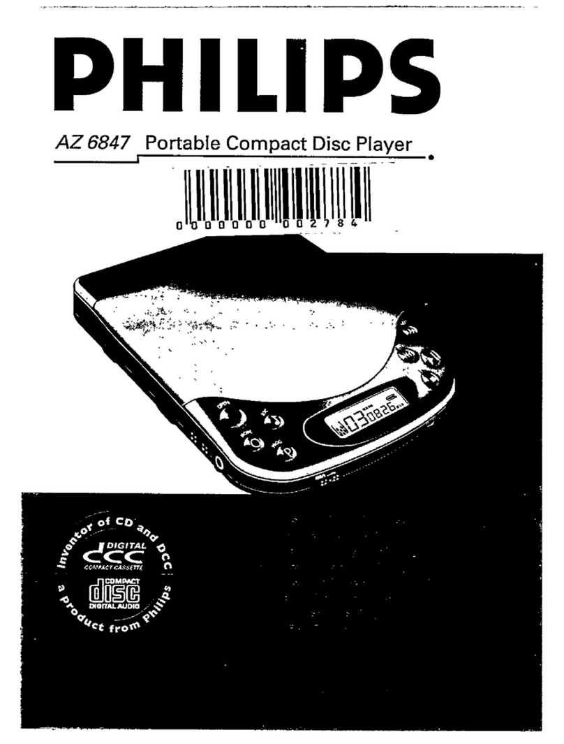 Philips AZ6847 user manual