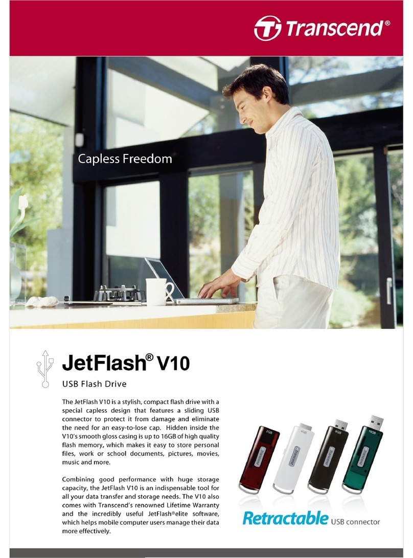 Transcend JetFlash V10 User manual Transcend JetFlash V10 User manual